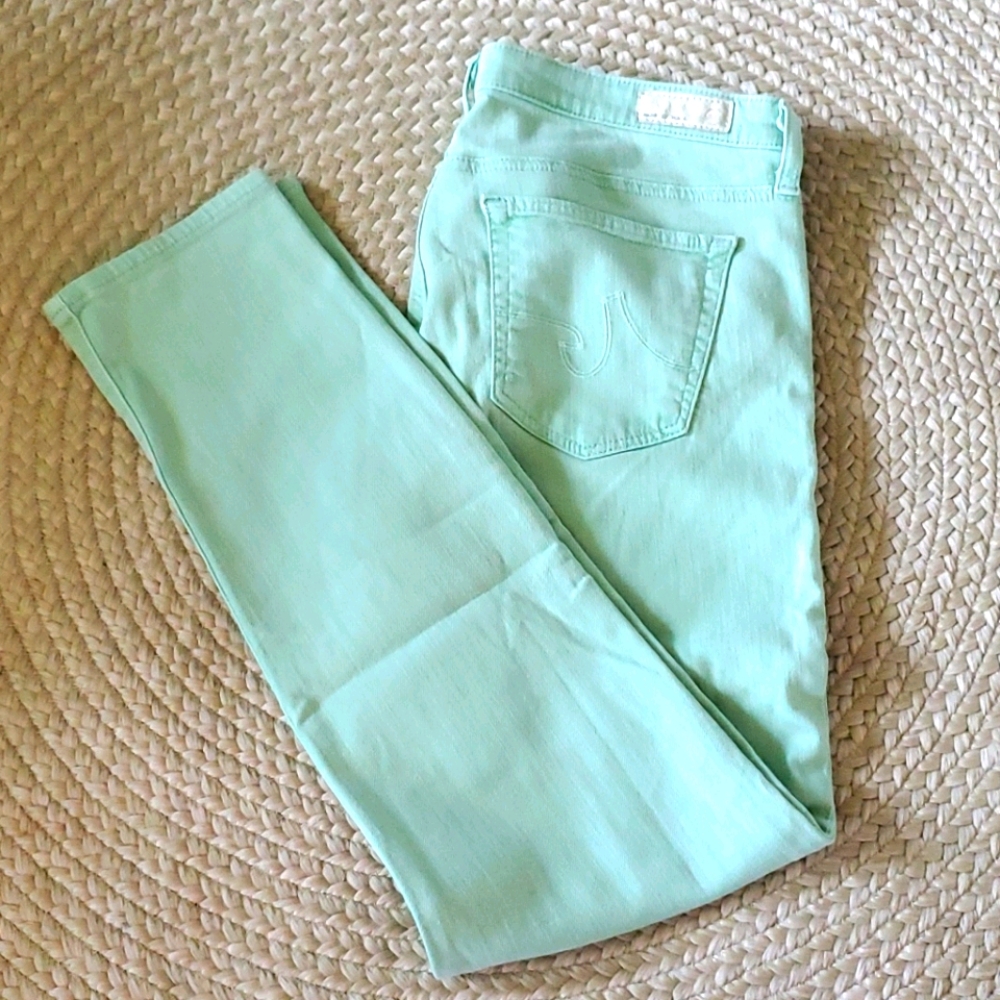 AG Adriano Goldschmied Stevie Mint Green jeans 30